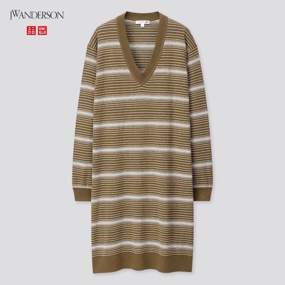 Uniqlo x JW Anderson V-Neck Long-Sleeve Dress